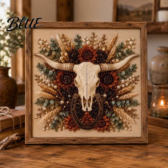 Faux Pearl Painting Kit for Adults Western Charm Art Kit DIY Cowboy Hat Creative Hobby Beginners Rustic Farmhouse Wall Decor Crafting Adults,