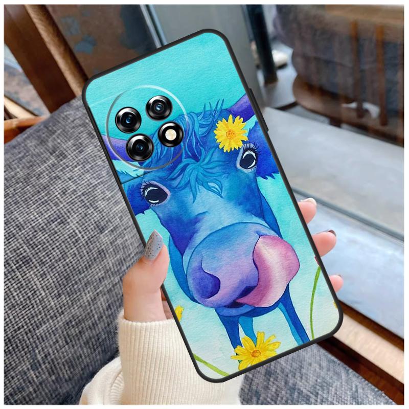 Vegan Pattern Case For OnePlus 13 15 13R 13T 12 12R 11 9 10 Pro 10T 8T Nord 5 CE 2 3 4 Lite N20 N30 Coque