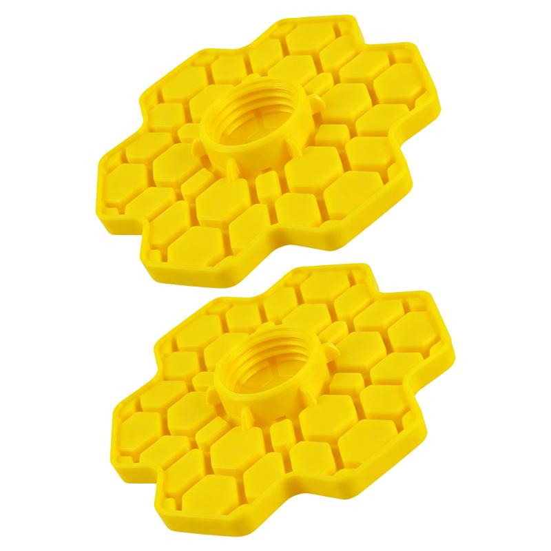 2/1pcs Bee Water Feeder with Perch Safe Honeybee Drinking Station for Garden Patio Beekeeping Supplies Small-Hole Honeycomb Tray