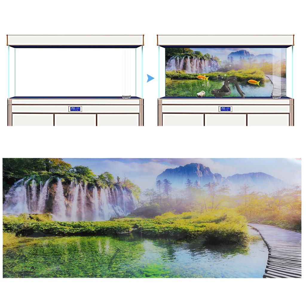 Fish Tank Decorative Pictures Aquarium Background Poster Sticker Underwater Backdrop