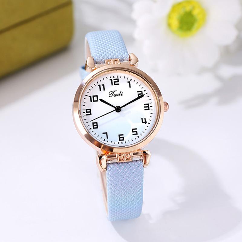 Fashion Gradient Dial Women Watches High Quality Ladies Quartz Watch Leather Wristwatches Ladies Clock Gift Montre Femme Reloj