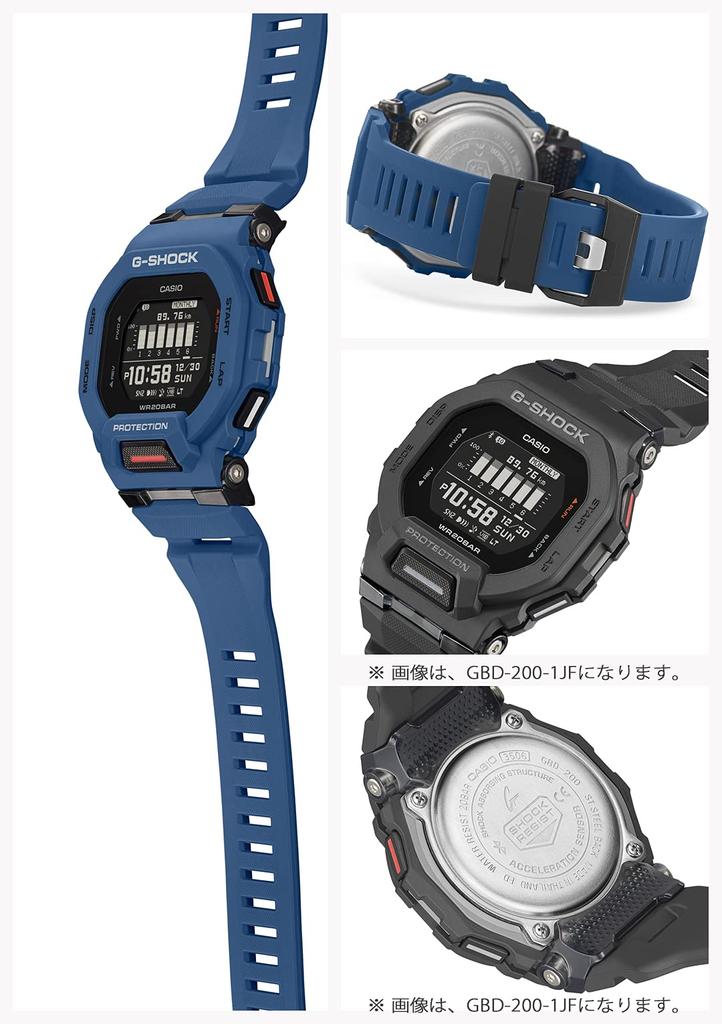 Casio Bluetooth Watch Blue G-Shock G-SQUAD GBD-200-2JF Men's