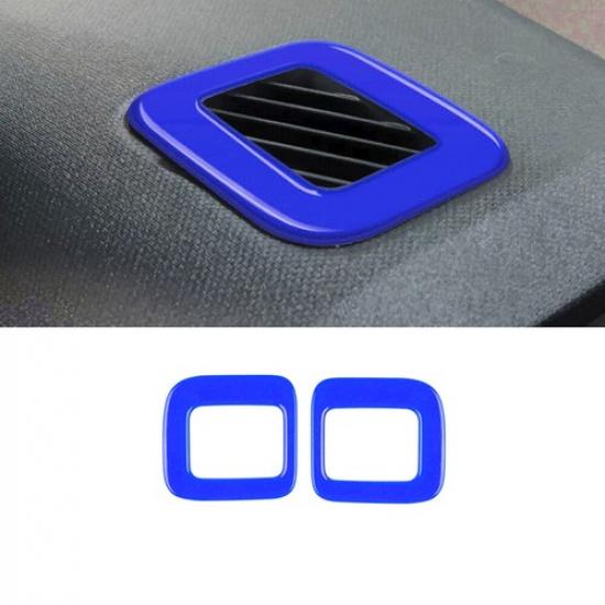 Dashboard L&R Air Outlet Vent Cover 2PCS For Ford Maverick -2024 Bright Blue