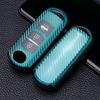 Carbon Fiber Car Key Fob TPU Solid Color Flexible 1:1 Shockproof Stylish Sweatproof Shell Protector Accessories