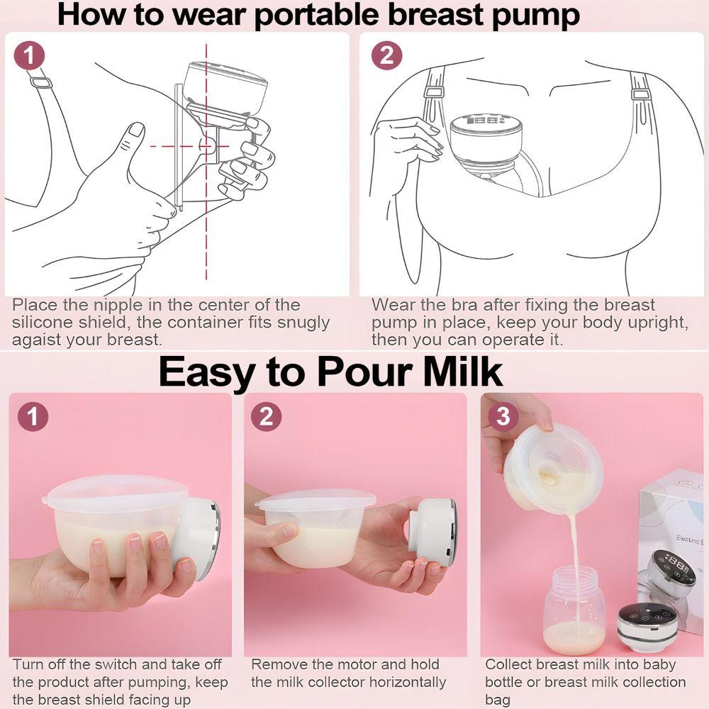 Leise Elektrische Milchpumpe BPA-frei Automatische Brustpumpe Mutter&Baby Zubehör