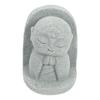 Tiny Jizo Statue In Traditional Japanese Style Meditating Buddha for Serene Spaces Garden Patio Fish Tank Decorative Stone Art