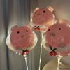 Pink Piggy Luminous Balloon with Net
