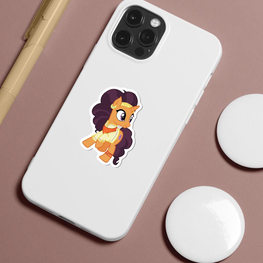 50 Pony Pony Doodle Aufkleber Niedliche Kinder Kreative DIY Materialaufkleber Cartoon Anime Aufkleber