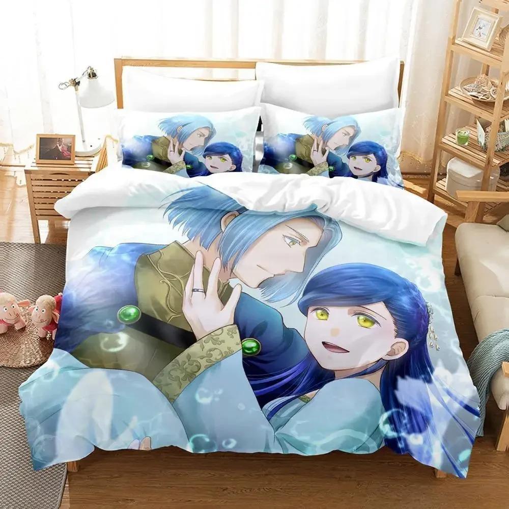 New Ascendance of a Bookworm Bedding Set 3D Print Kawaii Anime Duvet Cover for Adult Kid Bedroom