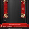 New Home Magnetic Couplets & Fu Character Stickers for Housewarming Ceremony