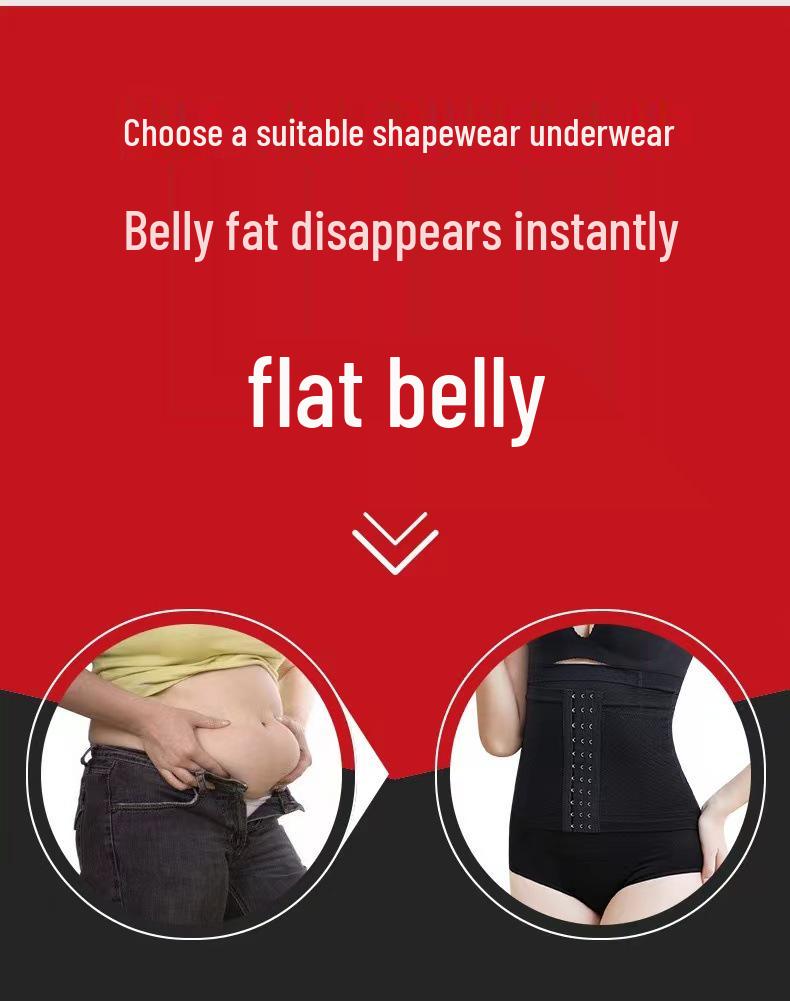 High-Waist Abdomen Control Shaping Panties for Women with Hip Lift and Anti-Exposure Design