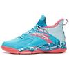 New Rhomboid Shock Absorbers Slip Resistant, Abrasion Resistant, Breathable Mid Top Basketball Shoes Men's Chloro Blue 912011186-7