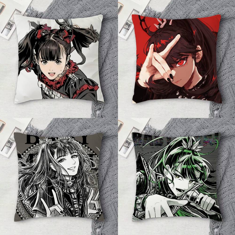 Babymetal Metal Forth Doublesided Printed Square Decorative Cushion Cover for Sofa Living Room Home Decor