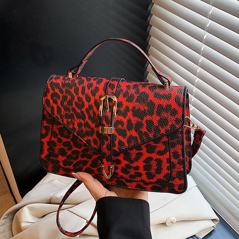 Leopard print summer new personalized fashion foreign versatile messenger bag women's work casual simple shoulder bag