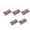 5 Set Wooden Letter Plaque Door Wall Decor Front Porch Shop Holiday Decoration Hanging Pendant