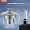 Chimney Cap, 152.4 Mm, 304 Stainless Steel Round Roof Rain Cap, 300mm Increased Caps, All Weather & Reinforced Screws & Easy Installation, for Perfect