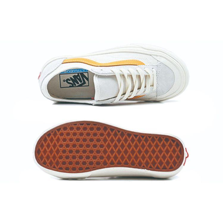 Vans Style 36 Comfortable Versatile Low-Top Canvas Shoes Unisex Sneakers White Yellow VN0A5HFFZGD