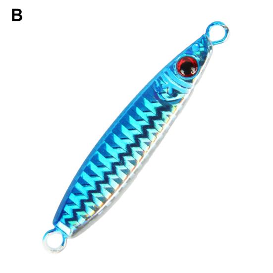 LETOYO 20g Metal Rust Resistant Fishing Lure Far Throwing Reflective Fishing Jigging Lure Fishing Supplies