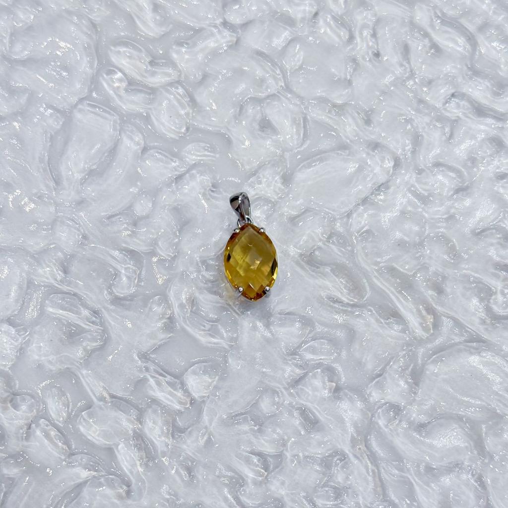 Silver Pendant with Citrine Nano 4.75ct (2170464)