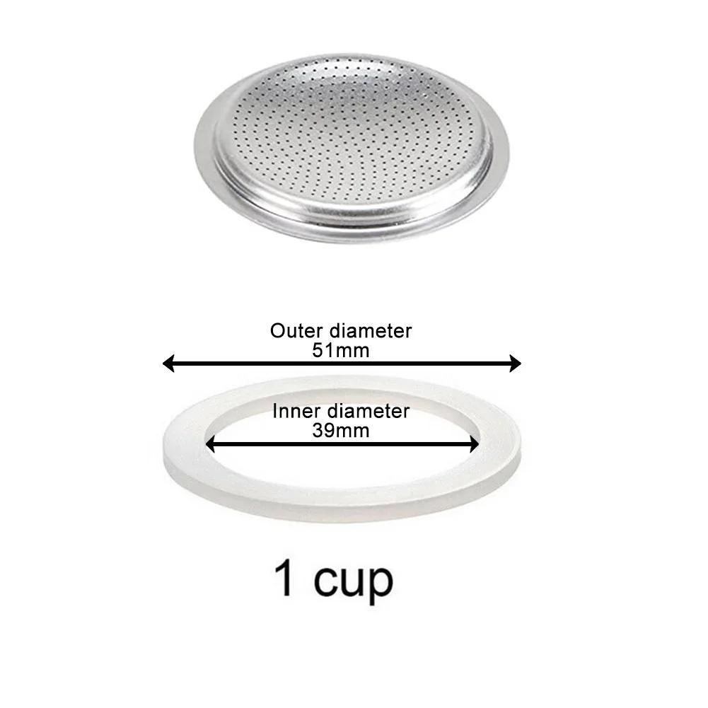 

Coffee Silicone Ring Italian Moka Pot Flexible Washer Gasket Ring Coffeeware Replace For Cups Moka Pot Espresso Coffee Makers