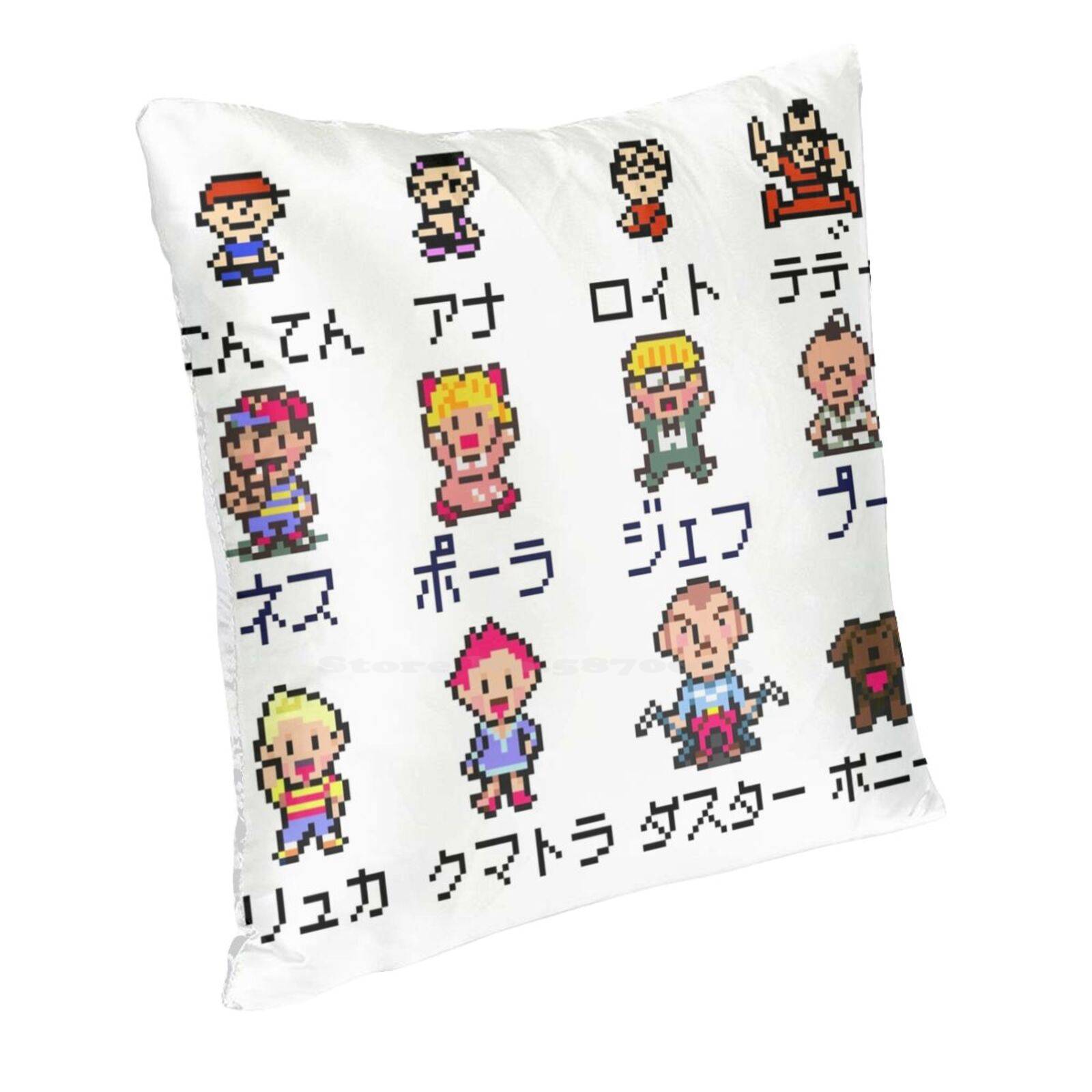 Mother Earthbound Protagonist Fashion Sofa Throw Pillow Cover Pillowcase Ness Lucas Paula Polestar Mother 2 3 Earthbound Peach skin 18*18(CM)-1Pcs