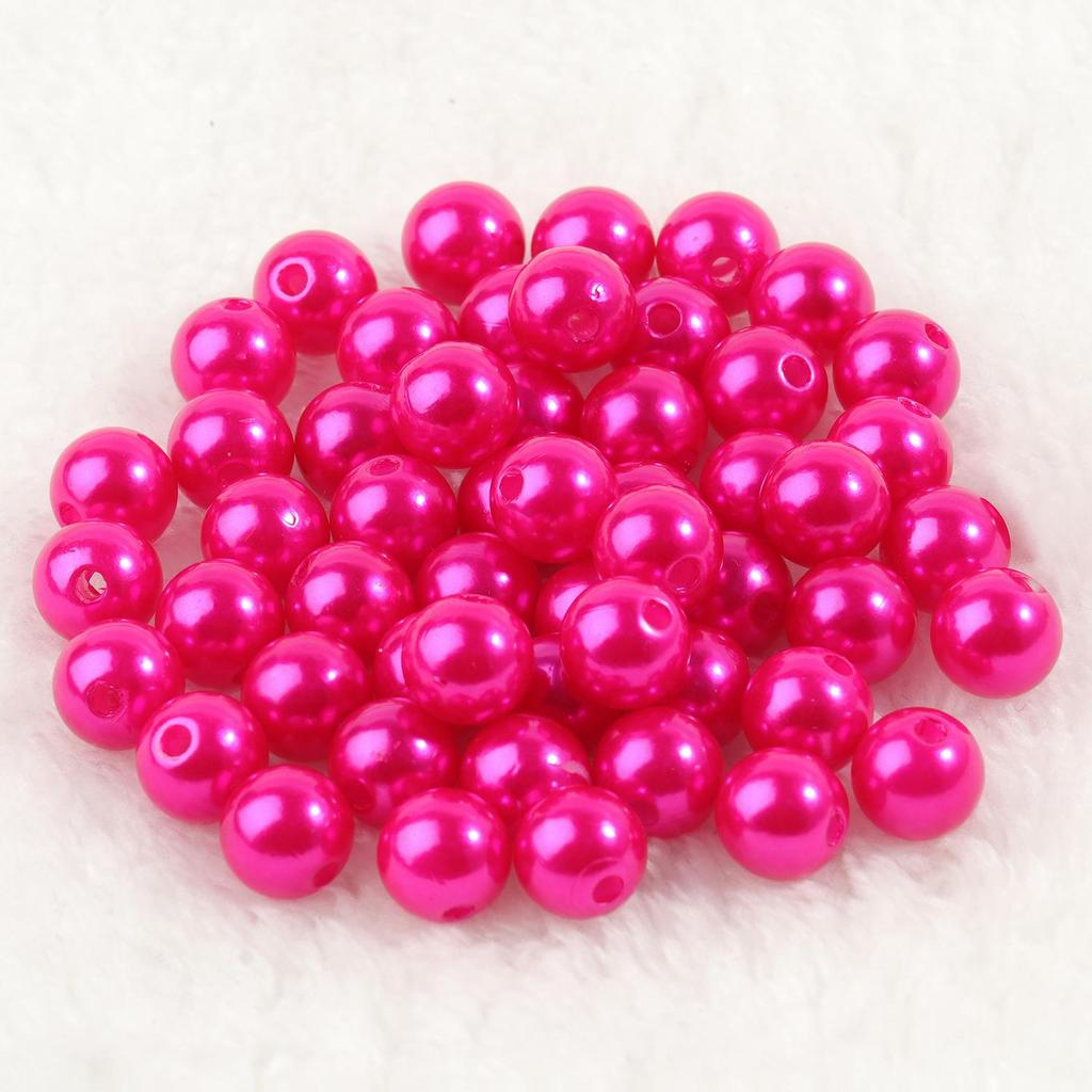4mm 6mm 8mm 10mm Mărgele acrilice rotunde în mai multe culori Imitație de perle margele distanțare libere pentru realizarea de bijuterii artizanat manual