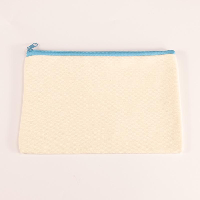 Creative Zipper Canvas Pencil Case & Custom Cosmetic Clutch Bag