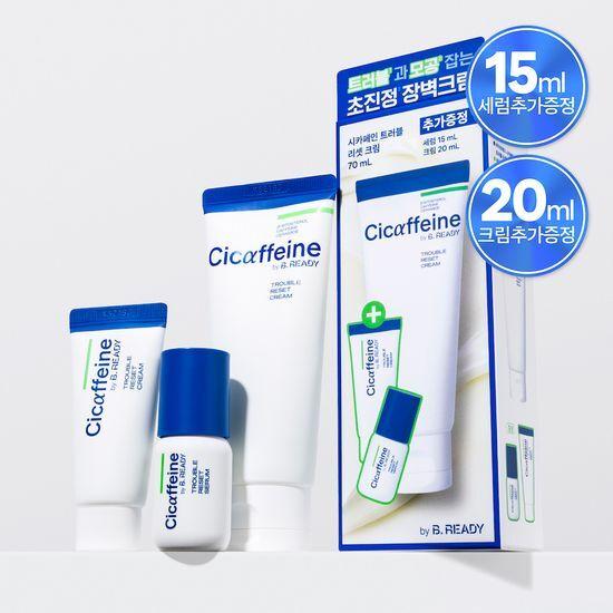 BeReady Cicaffeine Trouble Set Cream 70ml (+20ml Cream + 15ml Serum)