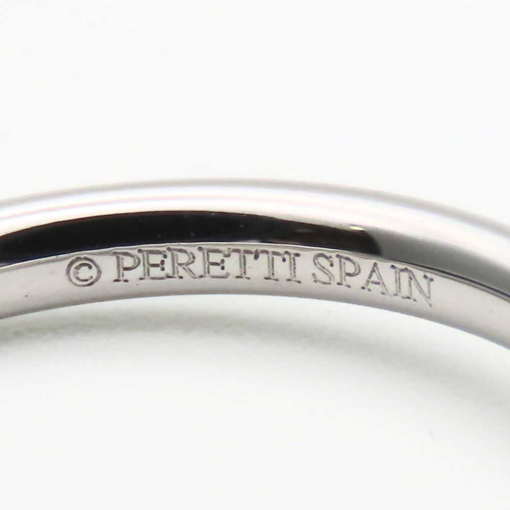 Used TIFFANY&Co. Ring Curved Band EU#50 K18 White Gold 3g White Gold 3PD