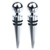 Tappi per Vino e Bottiglie in Acciaio Inossidabile con Guarnizione in Silicone 9cm Confezione da 2