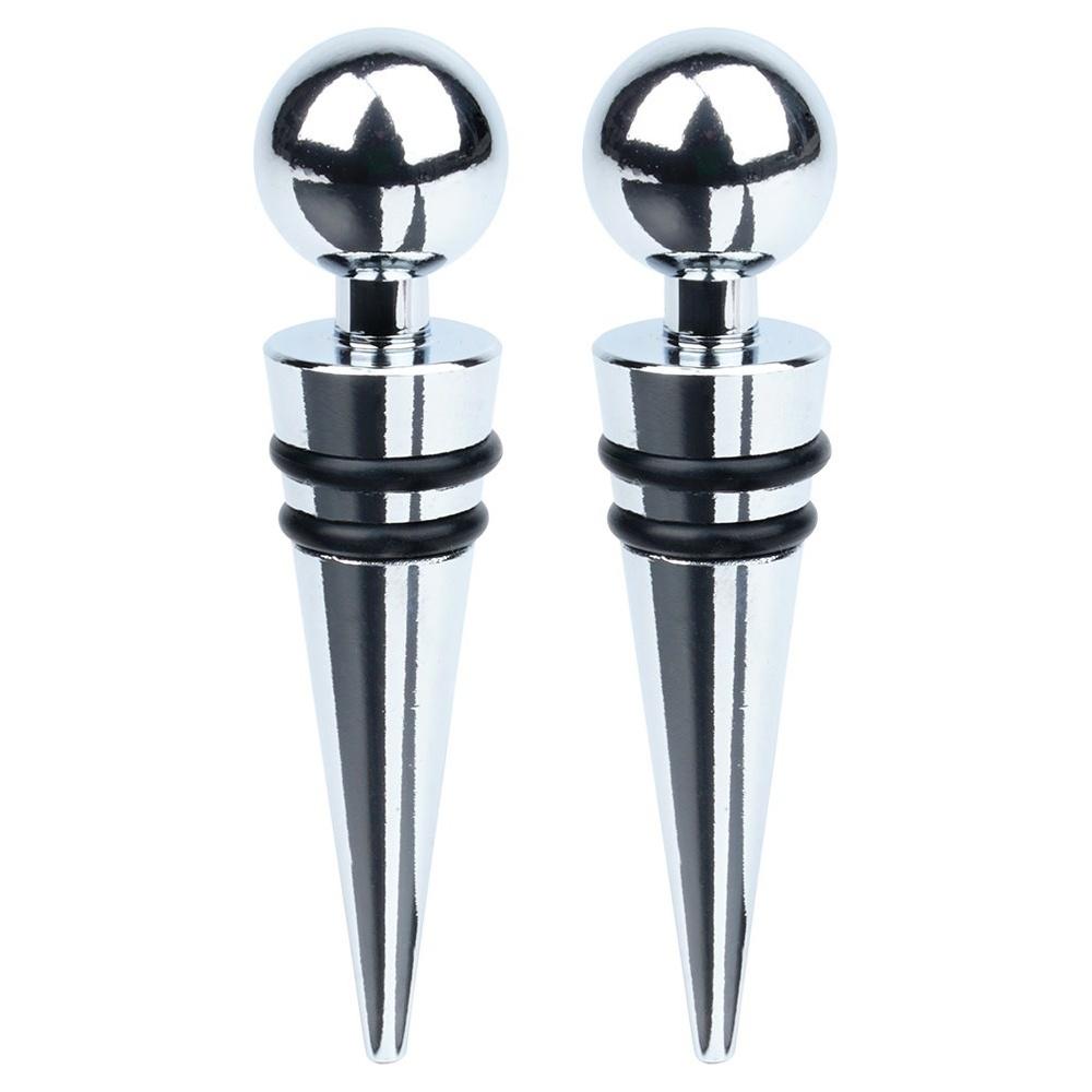 Tappi per Vino e Bottiglie in Acciaio Inossidabile con Guarnizione in Silicone 9cm Confezione da 2