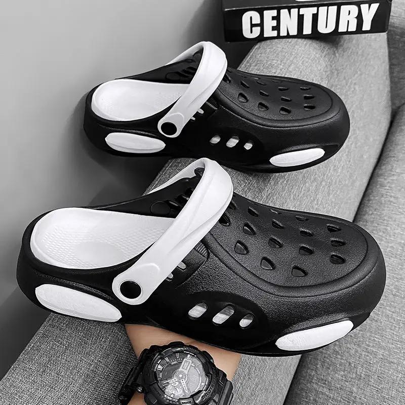 Male Slipper Eva Slides Height Beach Clappers 2024 Casual Men's Shoe Cheap Shoes Korean Style Fashion Elegant Summer Sale Style