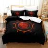 Collezione di biancheria da letto Drago di Fuoco Nero e Rosso Collezione per letto singolo, matrimoniale, queen size, king size Collezione di copripiumini per cameretta di adulti e bambini con lenzuola