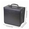 CD/DVD Holder with Zip Closure High-Capacity Handle Sturdy