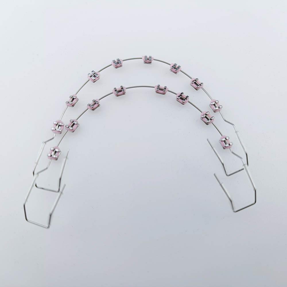 

1 пара красочных фальшивых брекетов, модные брекеты, украшения для временного украшения зубов