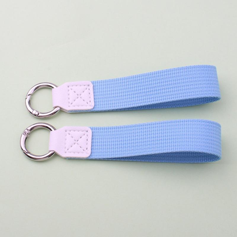 

Fashion Keychain Blank Canvas Strap Lanyard Bag Keyring Floating Weave Pendant Personalize Print Car Key Ring Chain Colors Gift A5