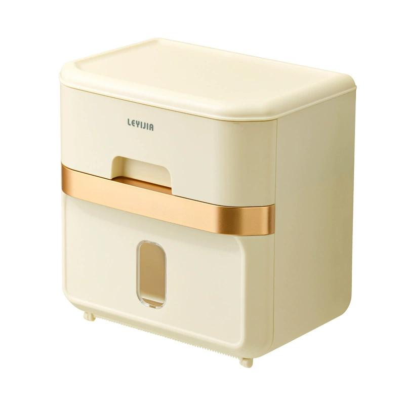 

Caja de pañuelos montada en pared organizador de baño sin taladros estilo nórdico elegante