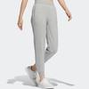 Adidas Neo Solid Color Logo High Waist Casual Sports Pants Women Pants Gray IA5010