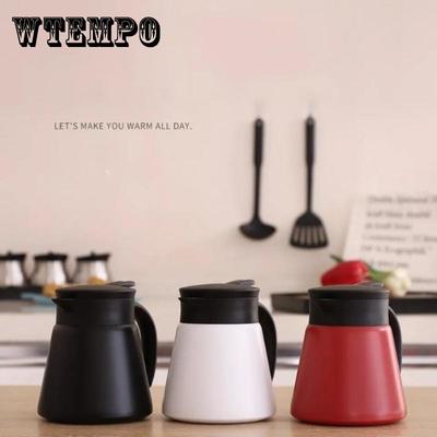 Bouilloire à café européenne en acier inoxydable 304 à double couche isolante pour le bureau et la maison