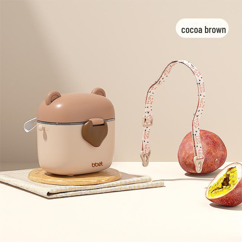 Portable Baby Snack & Milk Powder Box with Separate Layers for Outdoor Use