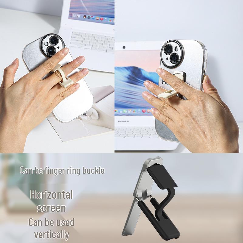 Portable Phone Holder Ring Stand & Back Sticker Case