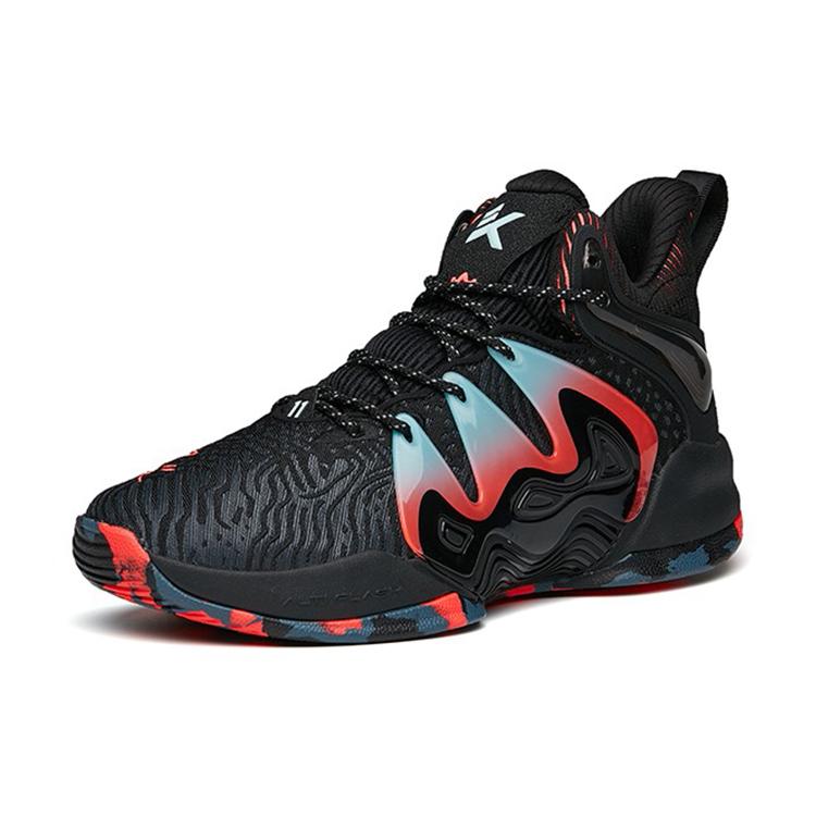 New Anta Mountain 1 Cushioning Anti Slip And Wear Resistant Mid Top Basketball Shoes Black 112141609-2