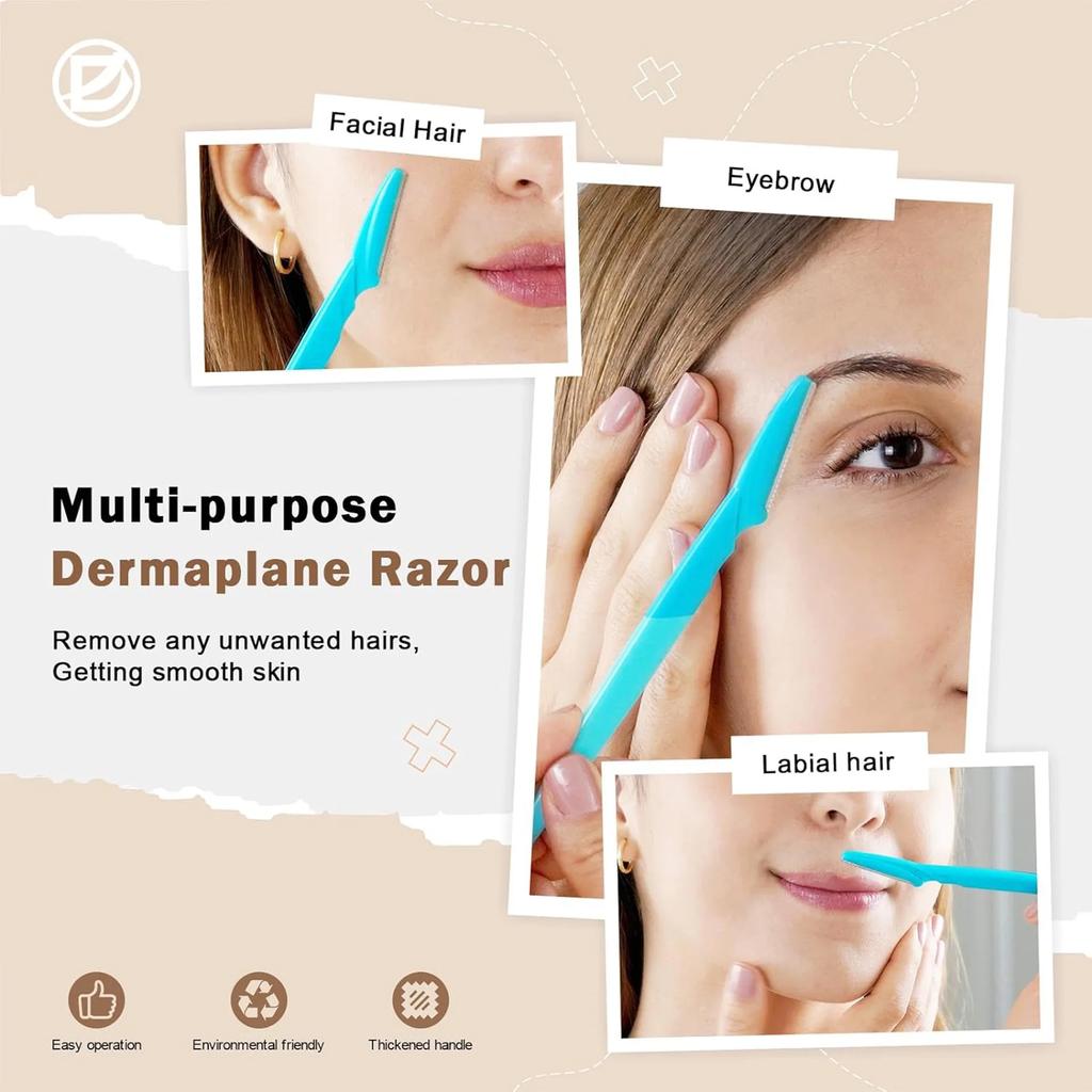 10/40Pcs Eyebrow Trimmer Face Blade Shaver Portable Eye Brow Epilation Hair Removal Safety Eyebrow Cutting Woman Makeup Tools