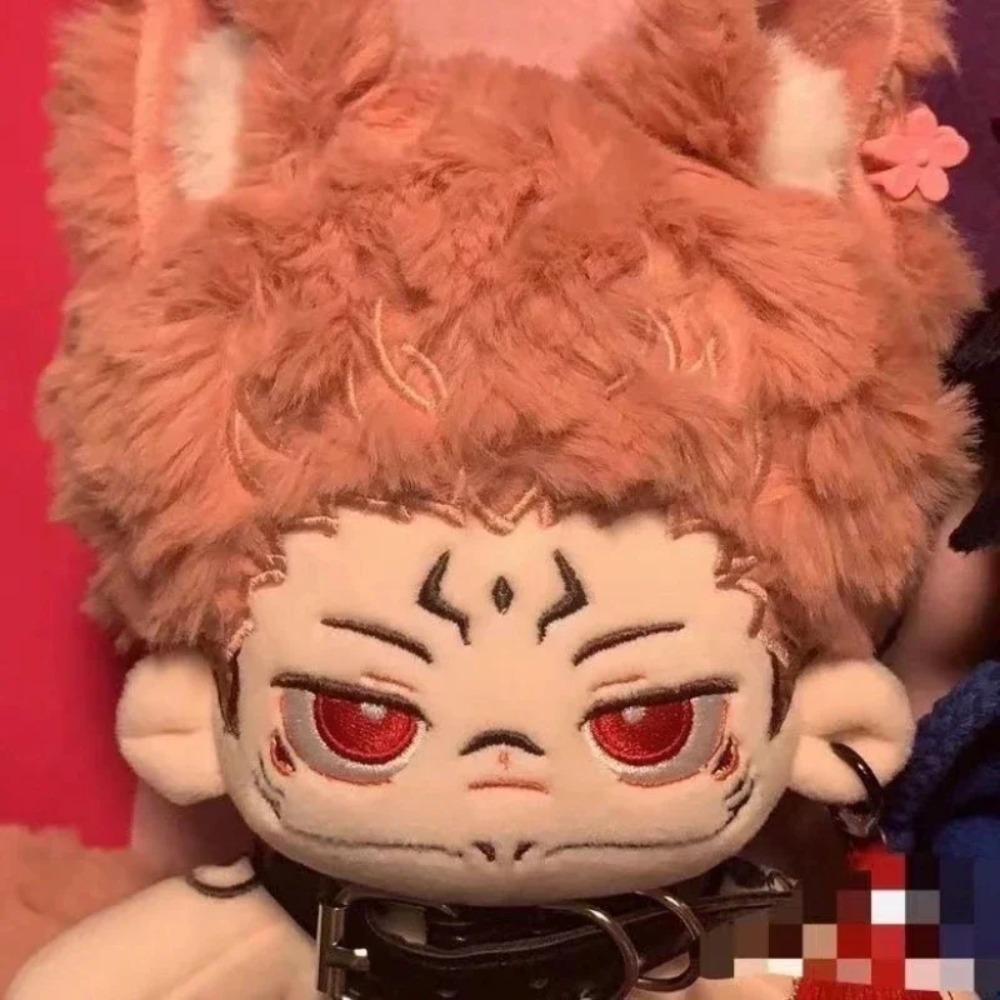 Peluche 20cm Anime Jujutsu Kaisen Ryomen Sukuna Cartone Animato Bambola Peluche Giocattolo Catboy Travestimento Cotone Regalo Per Bambini Adulti Collezionabile