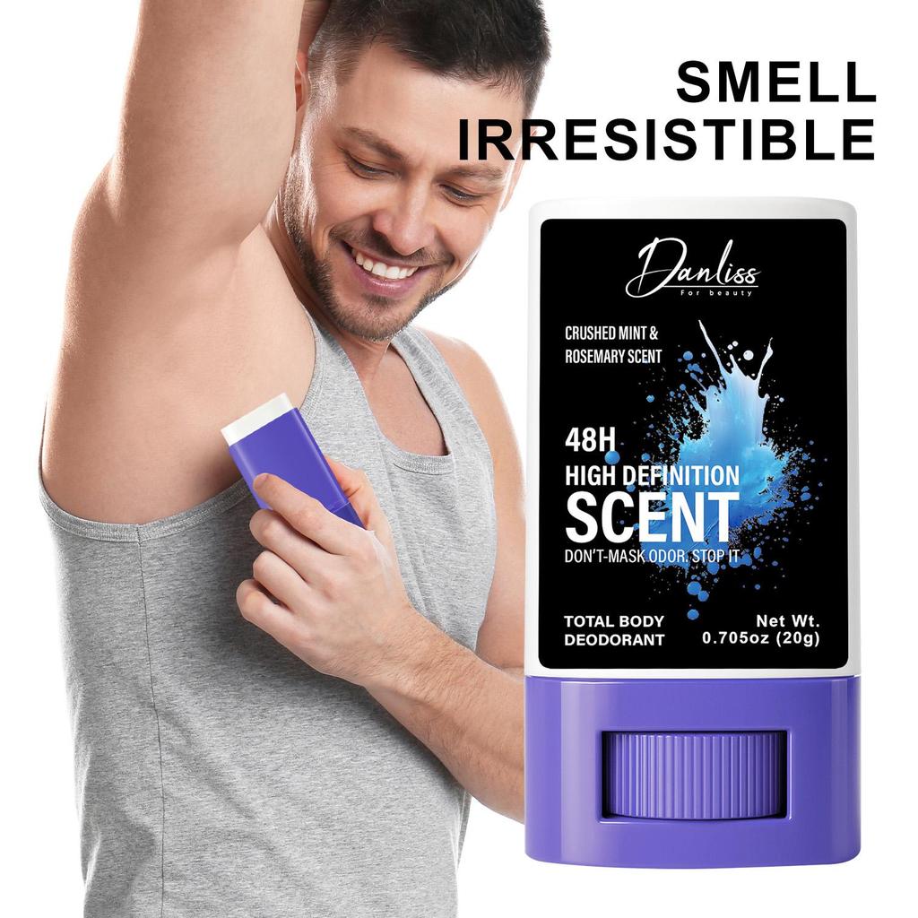 Whole Body Deodorant-48HR High Definition Scent With Minit & Rosemary-Suitable for Men, 20g