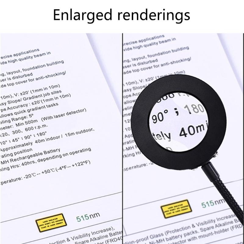 5X LED Magnifying Lamp,3 Color Modes,Magnifier Desk lamp, Magnifying Light and Stand for Crafts, Reading,