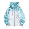 10D Nylon Zipper Explosion Men's and Women's Sunscreen Clothing Summer Hooded Fishing Clothing Men's Two Open Sunscreen Clothing