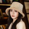 Autumn and Winter Hat Women's Lamb Wool Bucket Hat Versatile Washbasin Hat Thickened Warm Windproof Bucket Hat