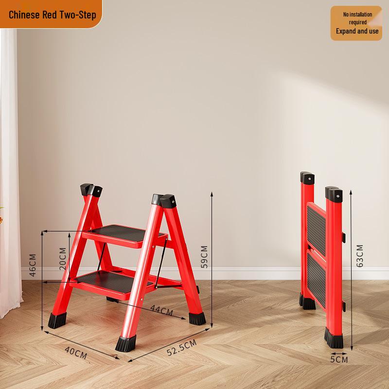 Lightweight 3-Step Folding Telescopic Ladder