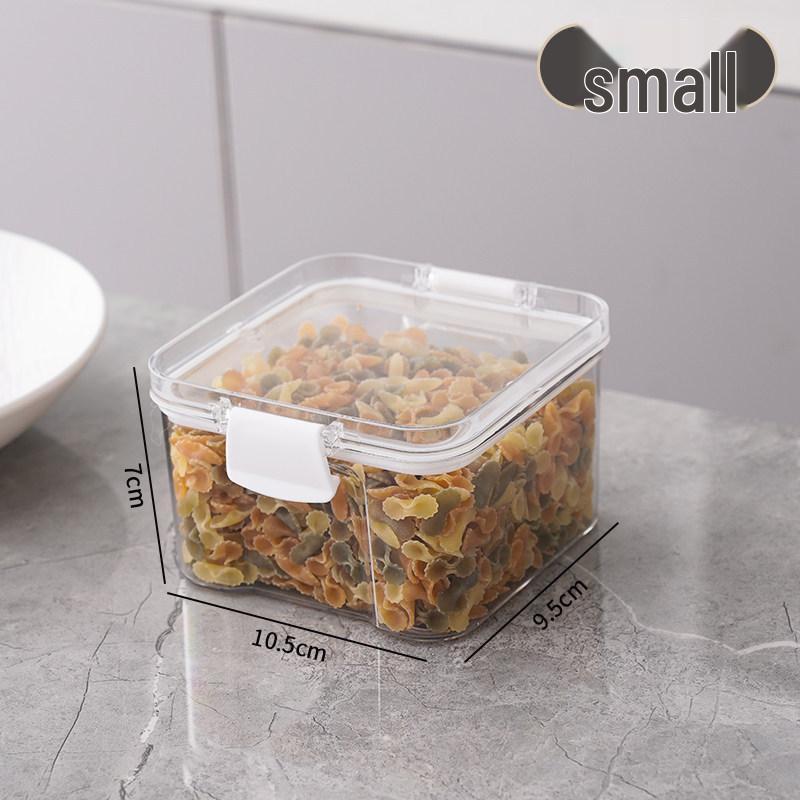 Sealed Transparent Kitchen Jar for Dry Goods, Snacks, Grains, Cereals & Nuts - Moisture-proof & Dust-proof Storage